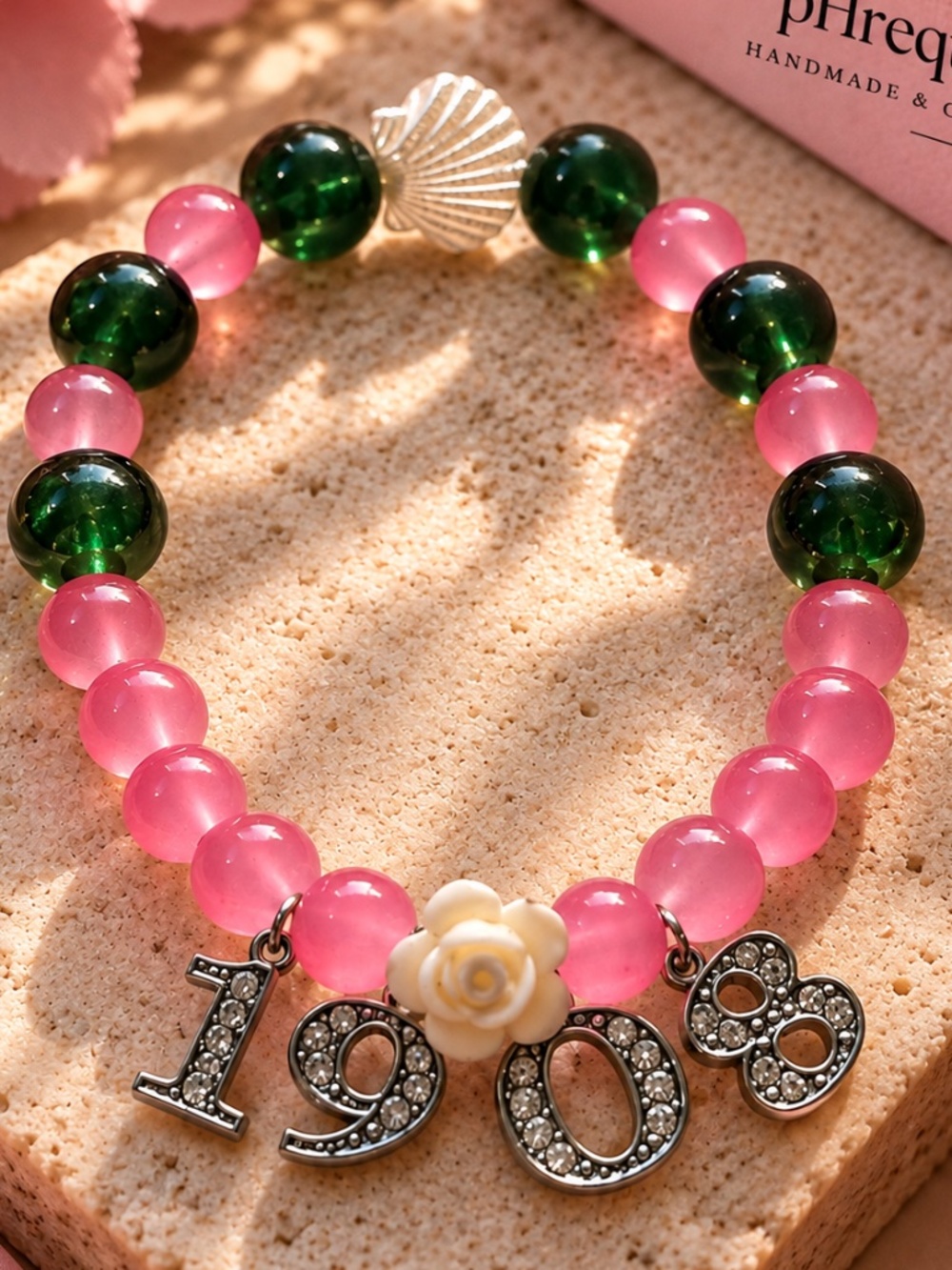 1908 Rose Charm Bracelet